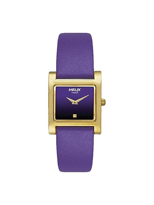 timex helix purple dial watch for women - tw019hl12 - 14784825 - Very Small Image - 1