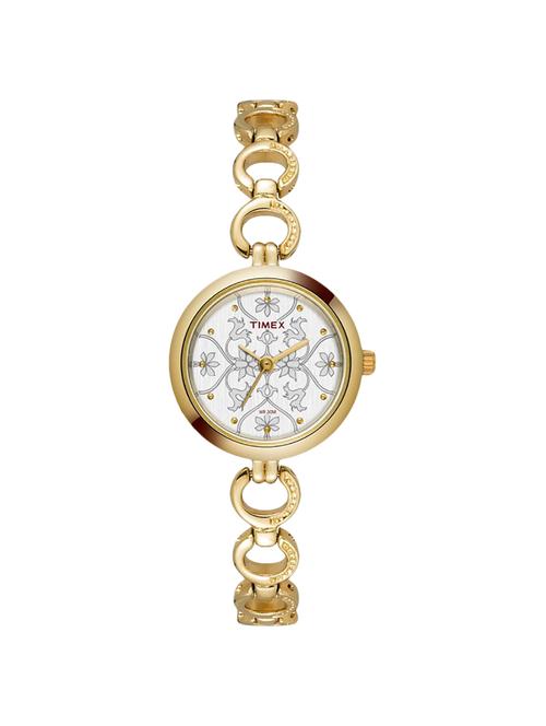 timex helix white dial watch for women - twel11413 - 14784836 - Very Small Image - 1