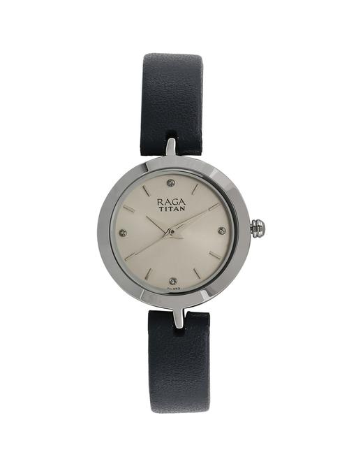 titan beige dial watch for women - 2540sl01 - 14784883 - Very Small Image - 1