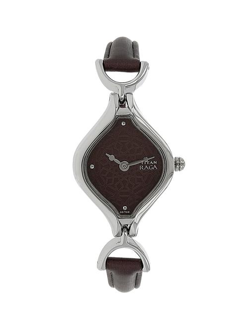titan brown dial watch for women - 2531sl01 - 14784884 - Very Small Image - 1