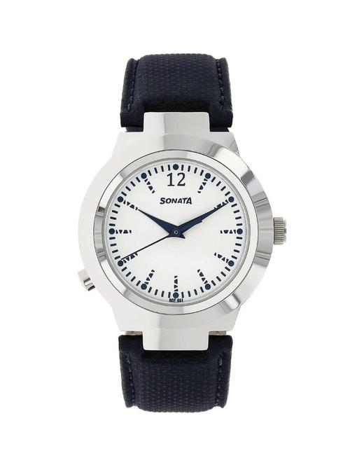 sonata white dial watch for women - 90057sl01 - 14784887 - Very Small Image - 1