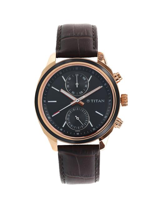titan black dial watch for men - 1733kl03 - 14785037 - Very Small Image - 1