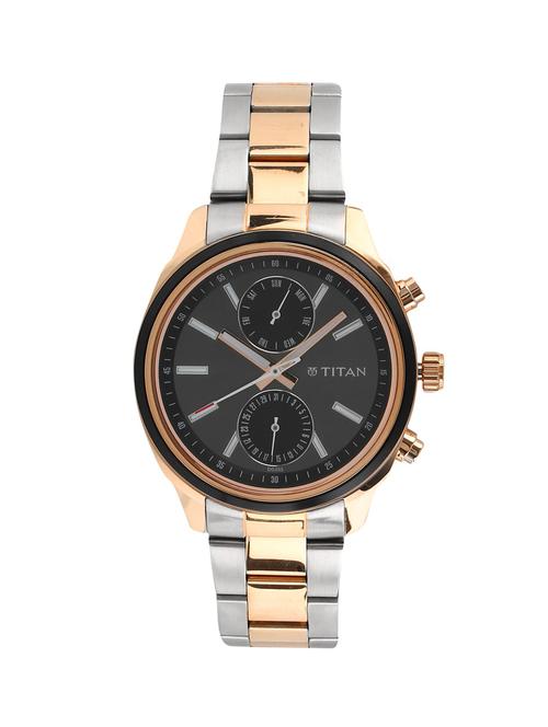 titan black dial watch for men - 1733km03 - 14785045 - Very Small Image - 1