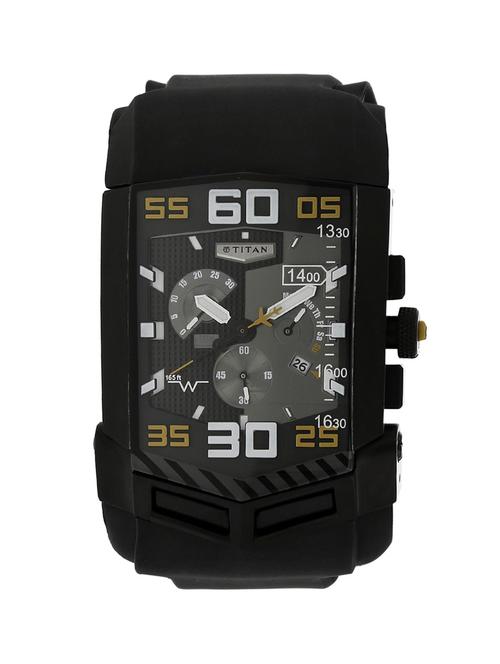 titan black dial watch for men - 1612np02 - 14785071 - Very Small Image - 1