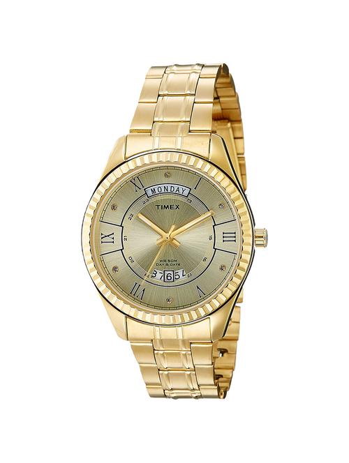timex gold dial watch for men - tw0tg6202 - 14785128 - Very Small Image - 1