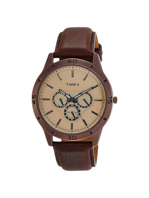 timex brown dial watch for men - tw000u915 - 14785134 - Very Small Image - 1