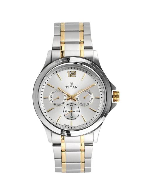 titan silver dial watch for men - 1698bm01 - 14785190 - Very Small Image - 1