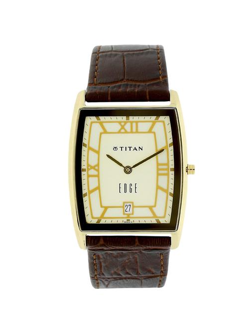 titan beige dial watch for men - 1684yl01 - 14785221 - Very Small Image - 1