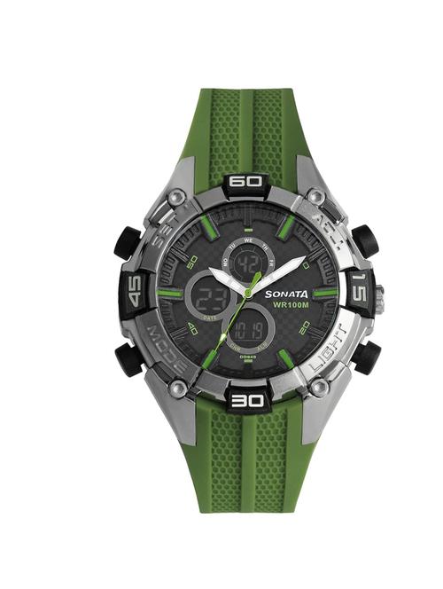 sonata green dial watch for men - 77028pp02 - 14785276 - Very Small Image - 1