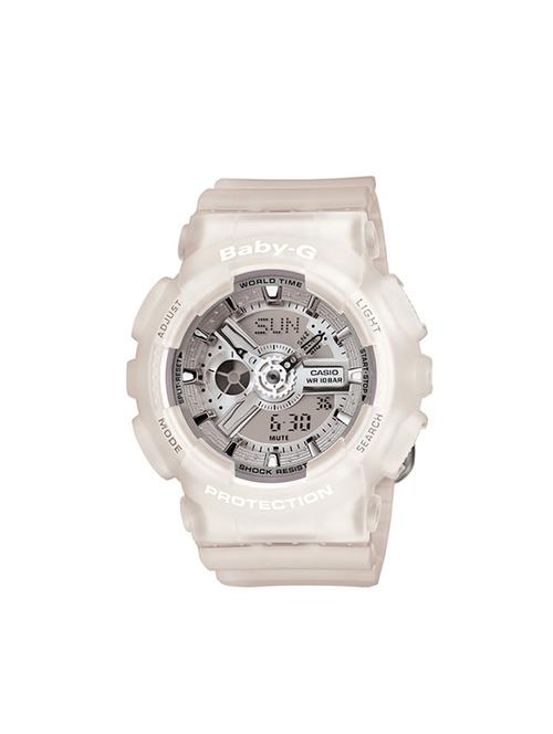 casio white dial digital watch for women - bx032 - 14786342 - Very Small Image - 1