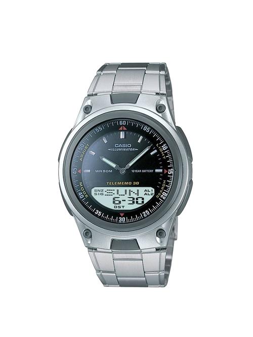 casio black dial analog watch for men - ad60 - 14786352 - Very Small Image - 1