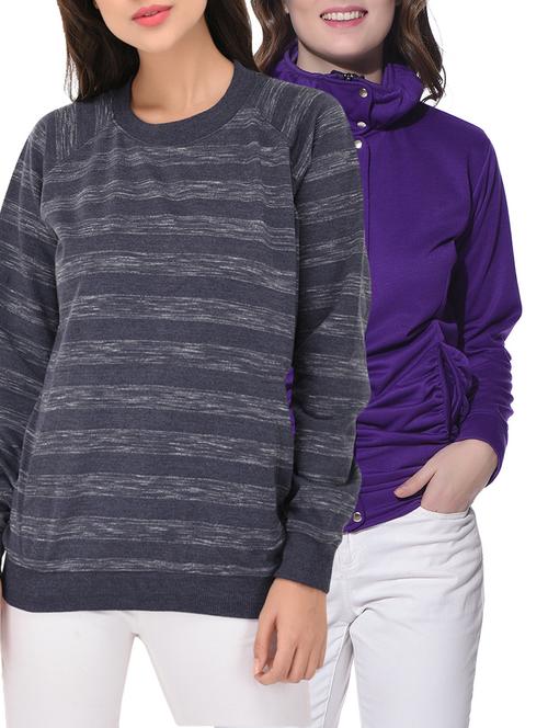 set of 2 multicolored sweatshirts - 14787487 - Very Small Image - 1