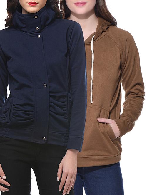set of 2 multi colored solid sweatshirt - 14787490 - Very Small Image - 1
