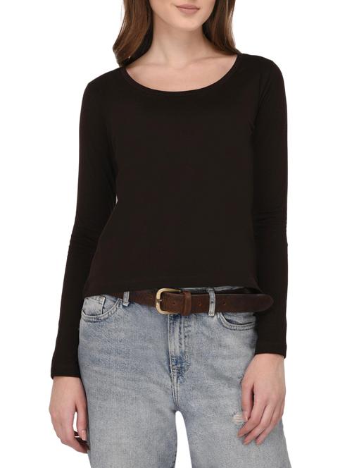 round neck long sleeved tee - 14789128 - Very Small Image - 1