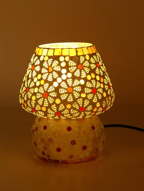 somil shining multicolor hand decorative with colorful beads & chips glass table lamp (set of 4) - 14789515 - Very Small Image - 1