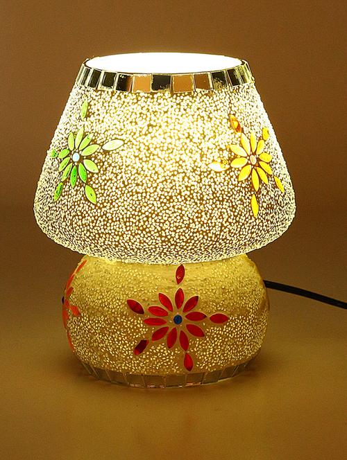 somil shining multicolor hand decorative with colorful beads & chips glass table lamp (set of 4) - 14789524 - Very Small Image - 1