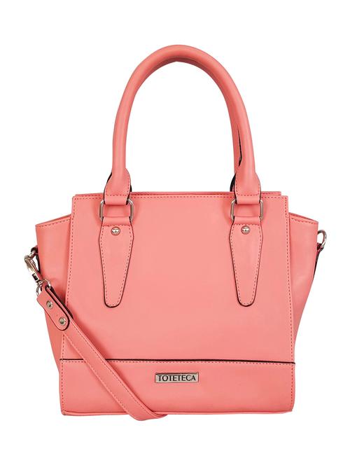 pink leatherette handbag - 14790066 - Very Small Image - 1