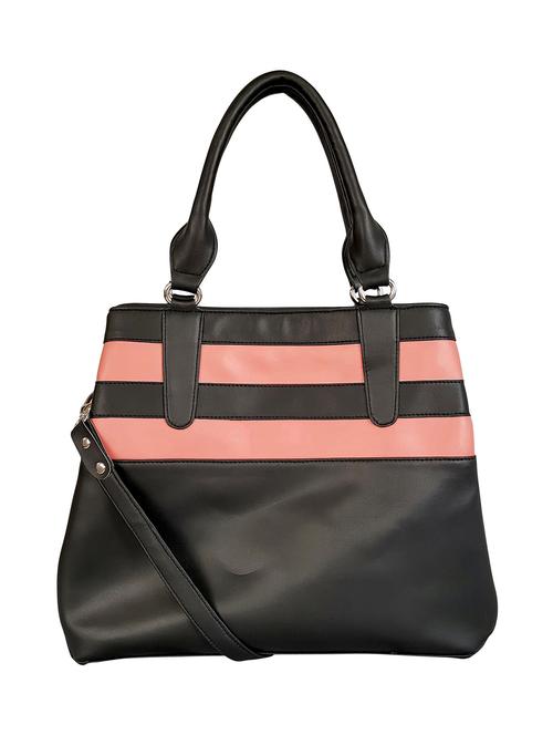 black leatherette regular handbag - 14790070 - Very Small Image - 1