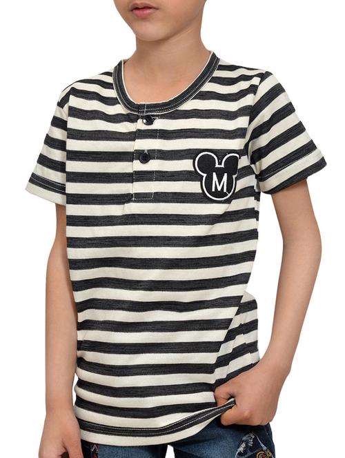 quirky patched striped t-shirt - 14791325 - Very Small Image - 1