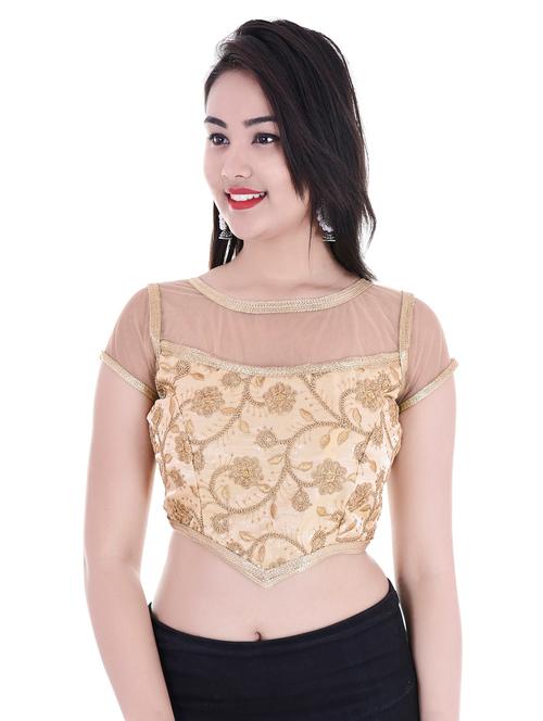 gold embroidered blouse - 14792098 - Very Small Image - 1