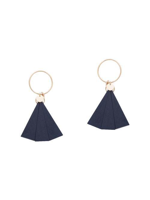 yellow metal studs earring - 14792244 - Very Small Image - 1