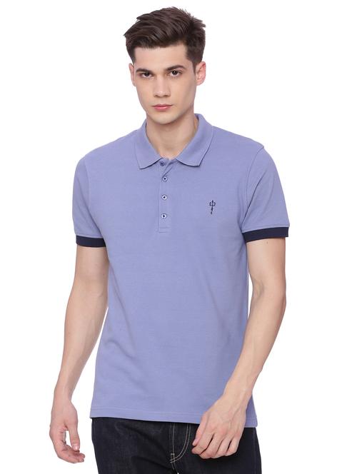 blue cotton t-shirt - 14792685 - Very Small Image - 1