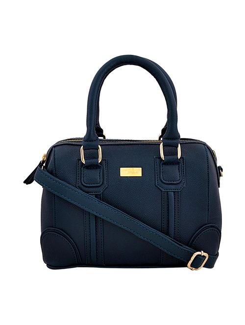 blue leatherette handbag - 14793598 - Very Small Image - 1