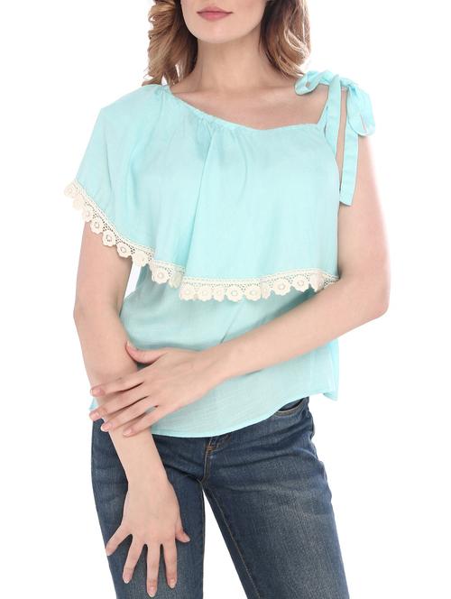 light blue rayon layered top - 14794467 - Very Small Image - 1