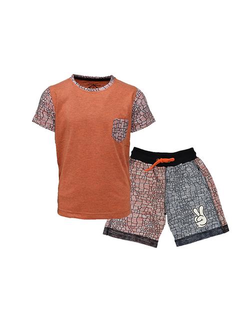 orange cotton shorts set - 14795427 - Very Small Image - 1