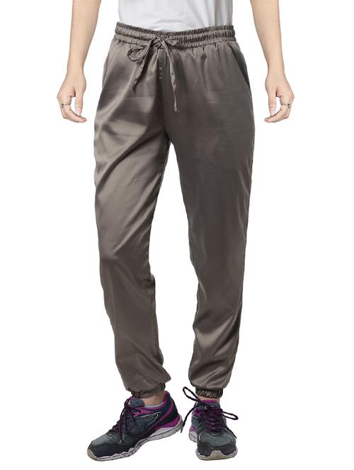 grey solid joggers - 14796094 - Very Small Image - 1