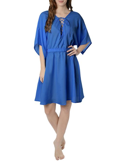 blue solid coverup - 14796130 - Very Small Image - 1