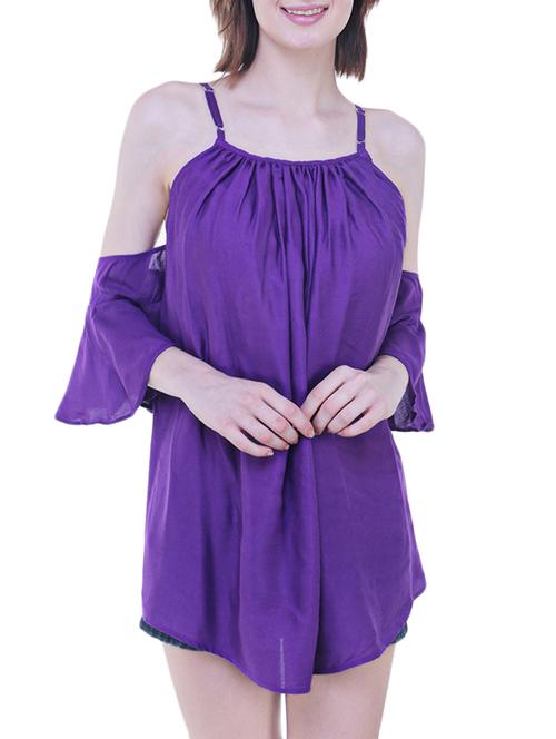purple rayon tunic - 14797173 - Very Small Image - 1