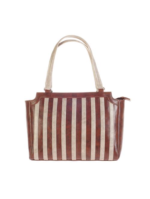 brown leatherette regular handbag - 14797470 - Very Small Image - 1