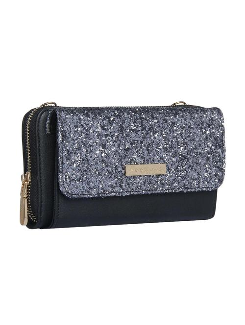 black leatherette regular clutch - 14797757 - Very Small Image - 1