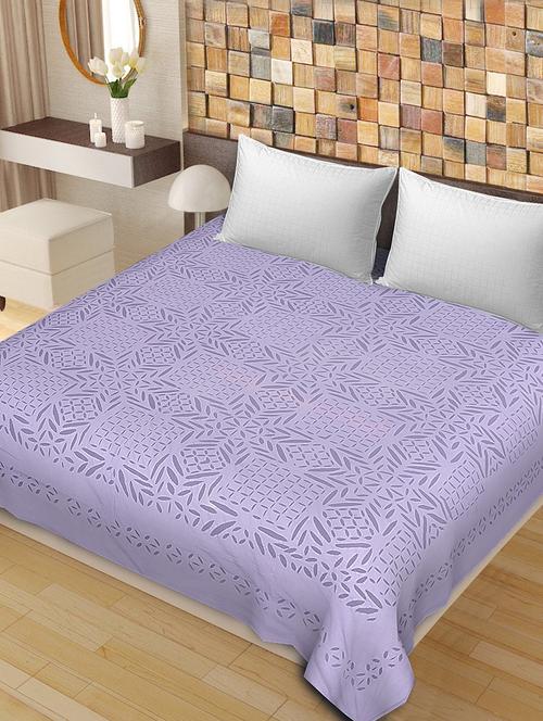 cut work cotton double bedsheet - 14798354 - Very Small Image - 1