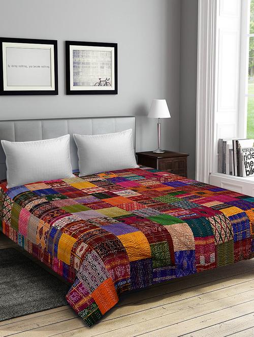 silk rally cotton double bedsheet - 14798368 - Very Small Image - 1