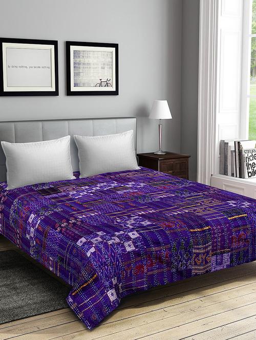 silk rally cotton double bedsheet - 14798373 - Very Small Image - 1