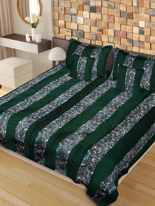 poly quilted cotton double bedsheet with 2 pillow covers and 2 cusion covers - 14798377 - Very Small Image - 1