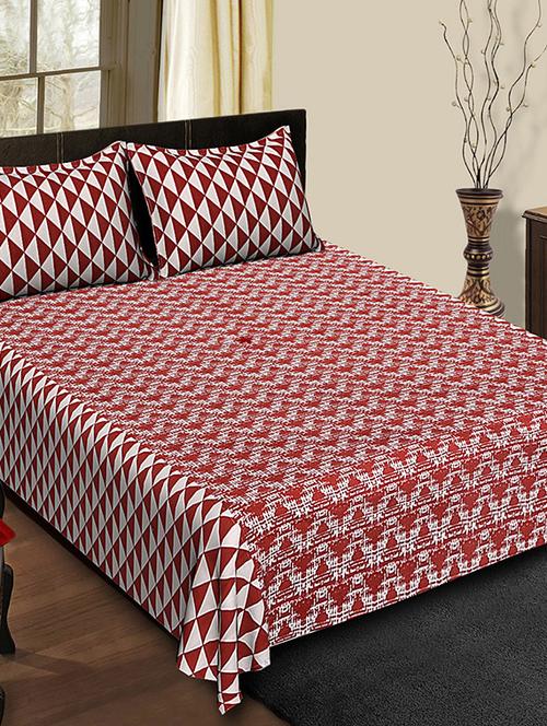 duck printed cotton double bedsheet with 2 pillow covers - 14798458 - Very Small Image - 1
