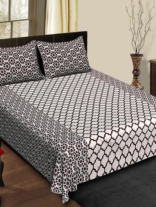 duck printed cotton double bedsheet with 2 pillow covers - 14798459 - Very Small Image - 1