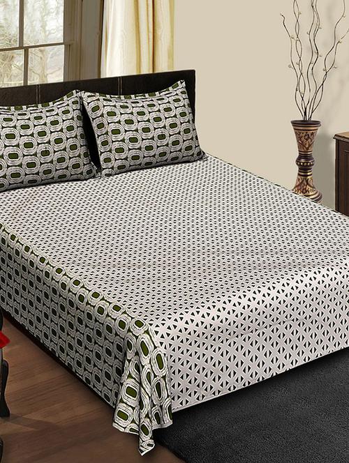 duck printed cotton double bedsheet with 2 pillow covers - 14798462 - Very Small Image - 1