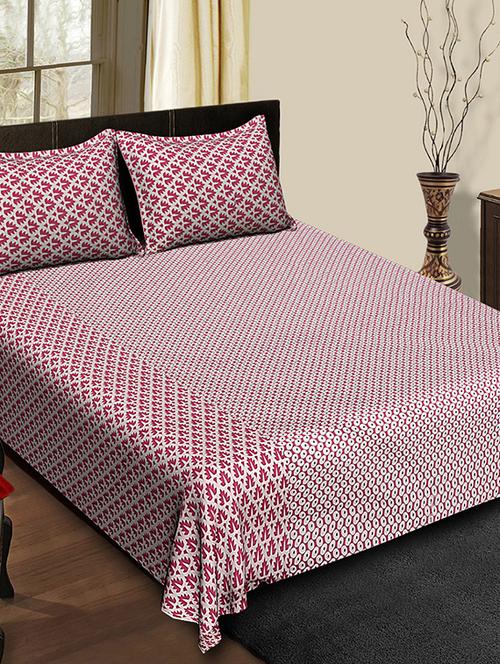 duck printed cotton double bedsheet with 2 pillow covers - 14798464 - Very Small Image - 1