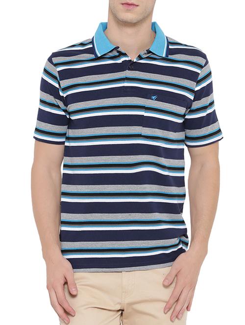navy blue cotton pocket tee - 14801435 - Very Small Image - 1
