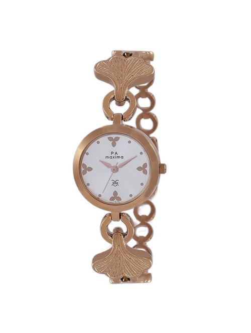 maxima white dial watch for women - 49760bmlr - 14805461 - Very Small Image - 1