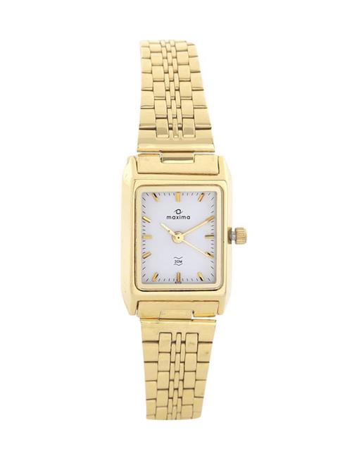 maxima white dial watch for women - 06112cmly - 14805521 - Very Small Image - 1