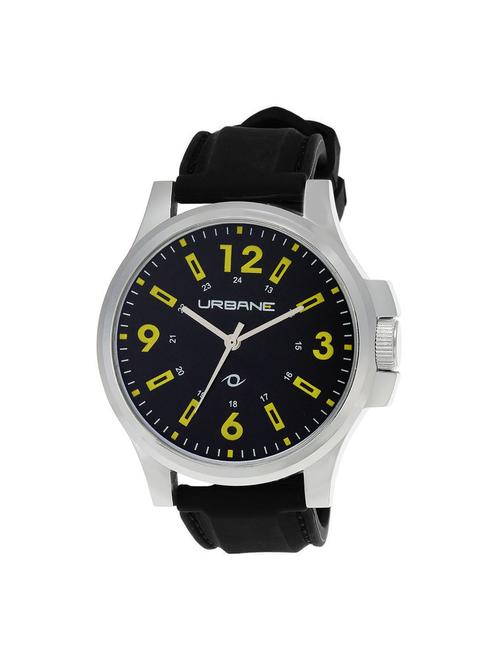 urbane by maxima black dial watch for men - u-01043pagc - 14805546 - Very Small Image - 1