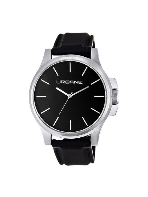 urbane by maxima black dial watch for men - u-01052pagc - 14805547 - Very Small Image - 1