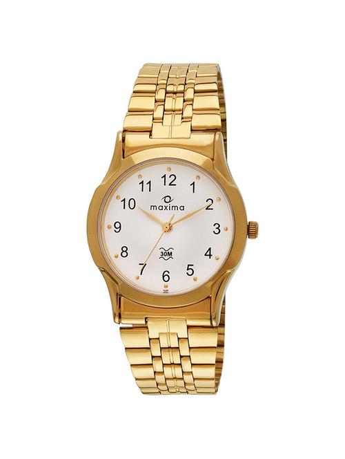 maxima white dial watch for men - 16287cmgy - 14805574 - Very Small Image - 1