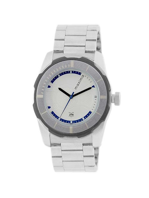 maxima white dial watch for men - 38483cagi - 14805634 - Very Small Image - 1