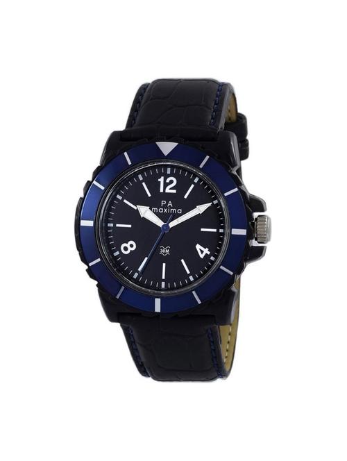 maxima black dial watch for men - o-45846lpgw - 14805642 - Very Small Image - 1
